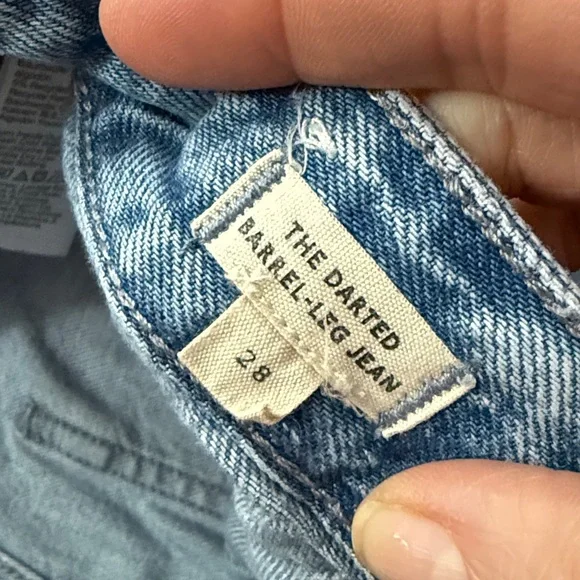 Madewell darted leg barrel jeans size 28 - Picture 4 of 8